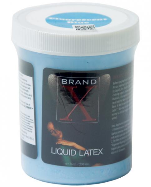 Brand X Liquid Latex Fluorescent Blue 8oz