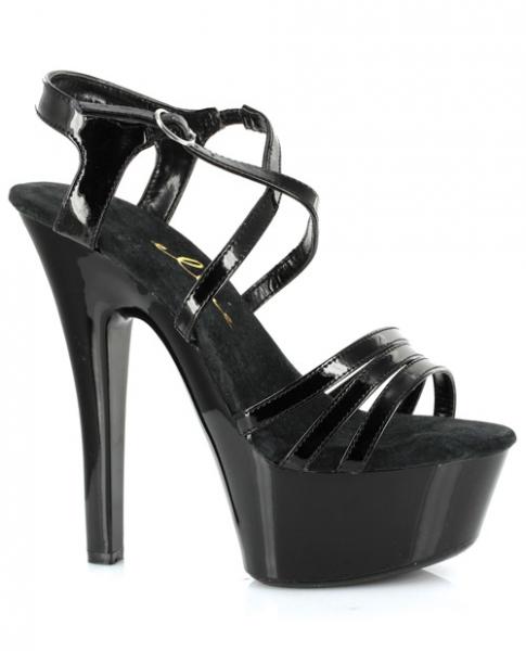 Ellie shoes dreamer 6in stiletto w/2in platform black eight