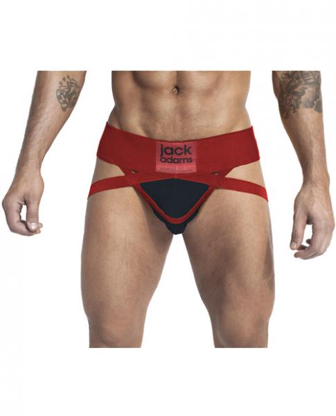 Jack Adams Rugby Jockstrap 3.0 Red/Black Sm