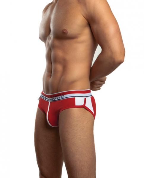 Jack Adams Relay Briefs Red White Medium