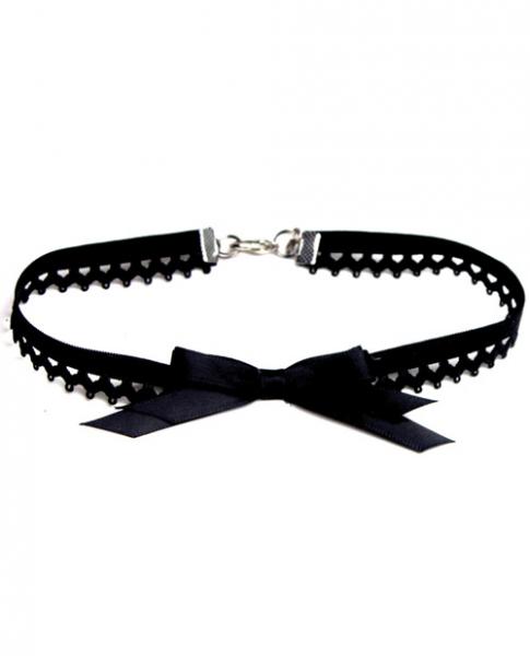 Tyes By Tara Fairefox Bowtye Black Choker