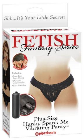 Fetish Fantasy Series Hanky Spank Me Plus Size Vibrating Panties