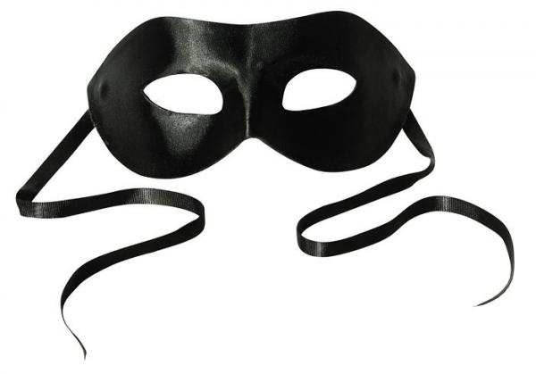 Midnight Satin Mask Black O/S