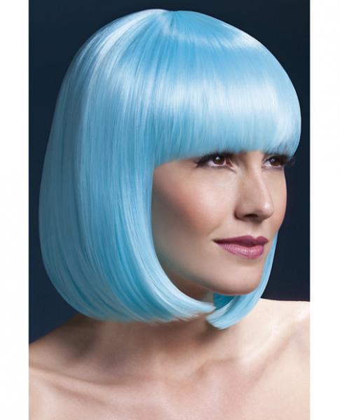 Smiffy Fever Wig Elise Sleek Bob with Bangs 13 inches Blue